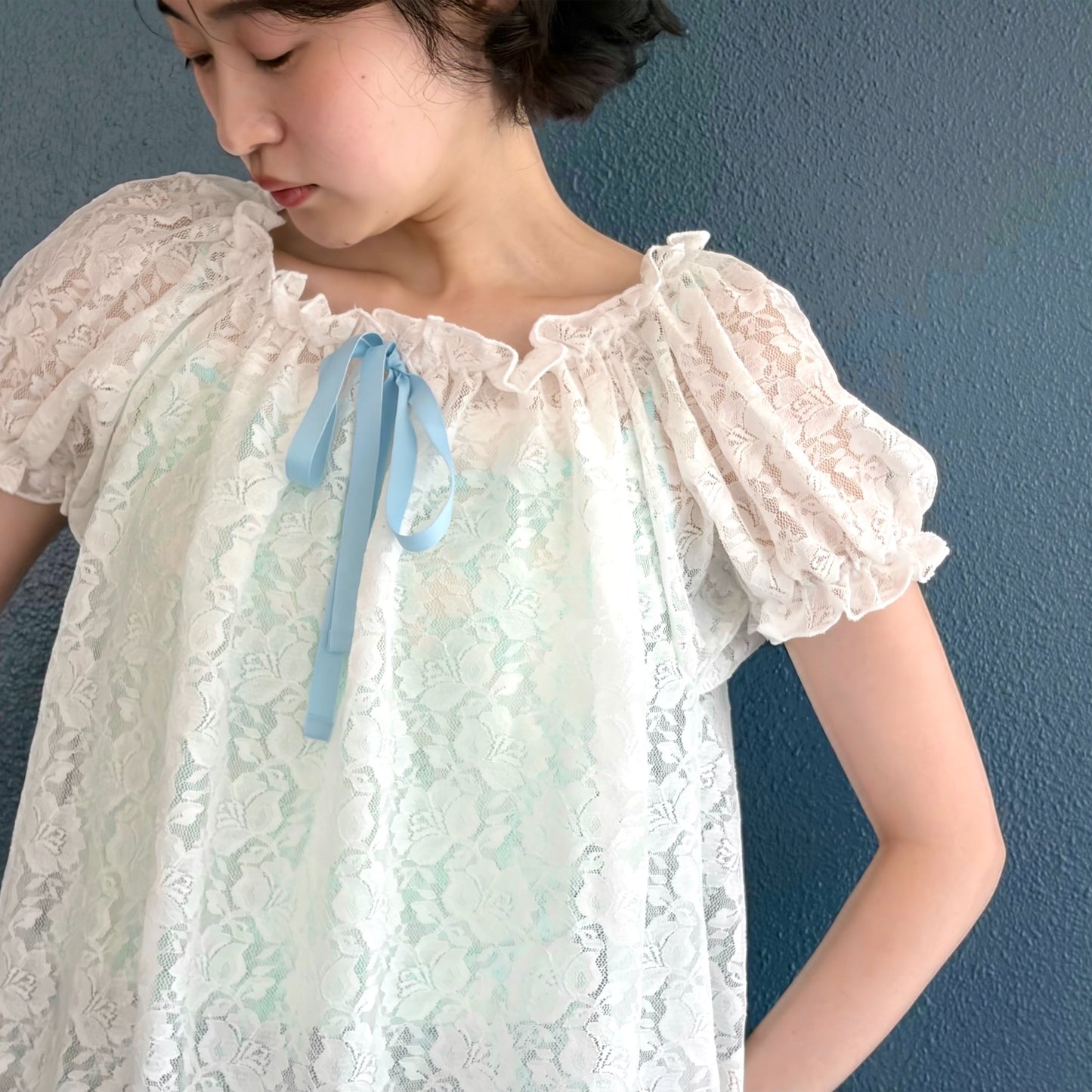 [F.E.E.S] rosie lace dress / white / レースドレス