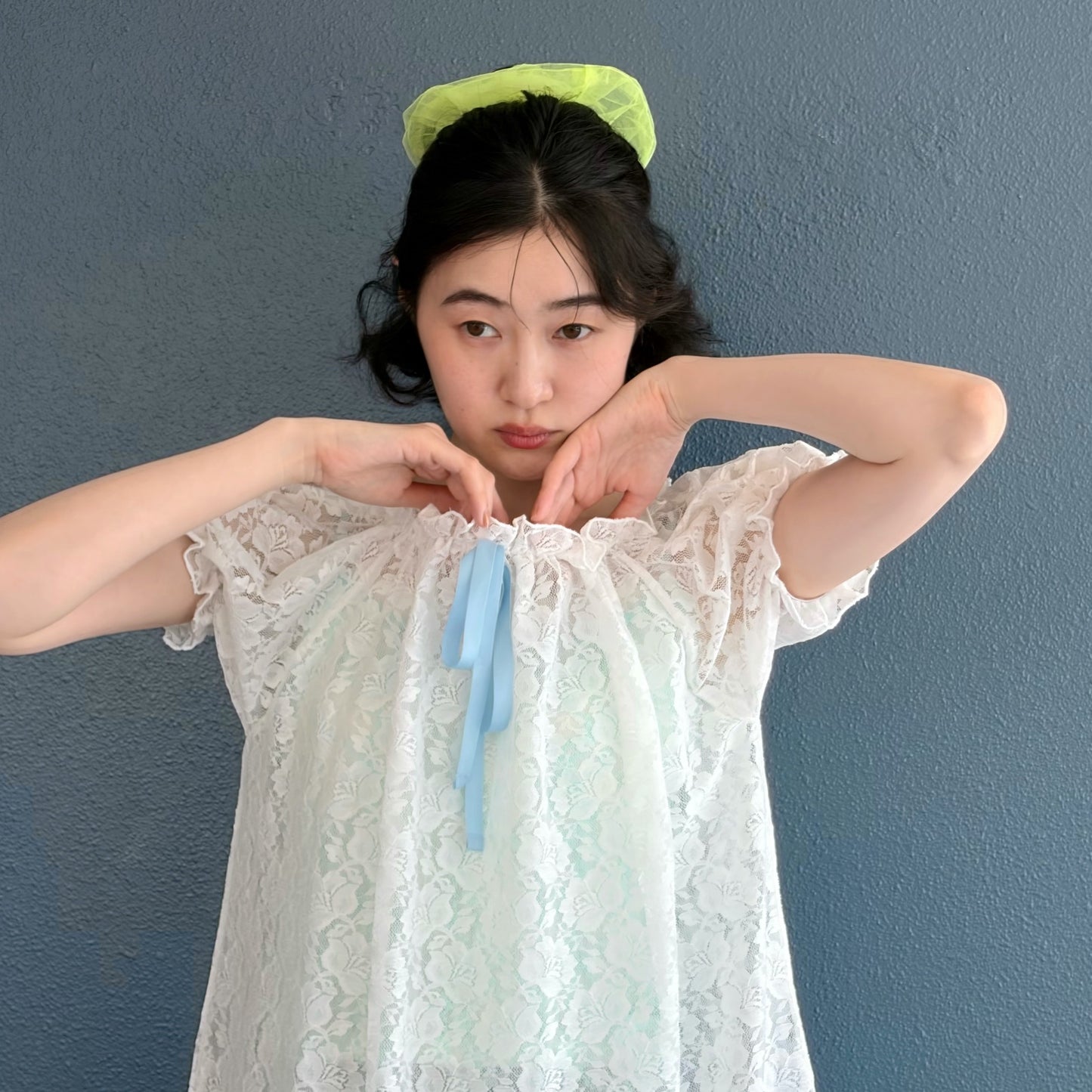 [F.E.E.S] rosie lace dress / white / レースドレス