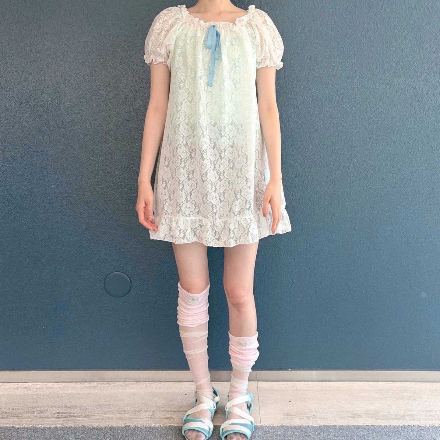 [F.E.E.S] rosie lace dress / white / レースドレス