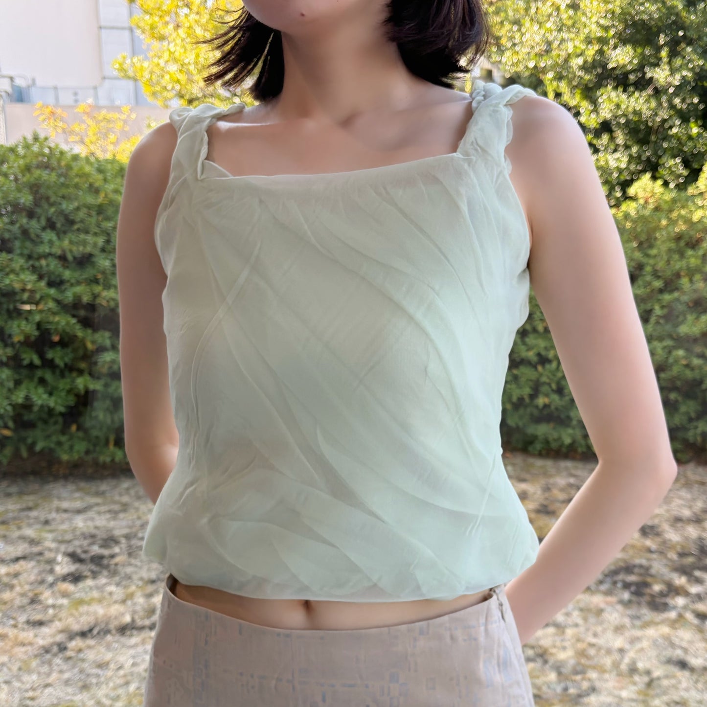 tanktop / light green / タンクトップ