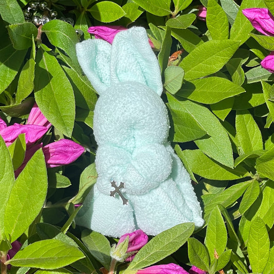 【SHEEP SOUVENIR】towel creature key chain / rabbit / pale green / タオルキーチェーン