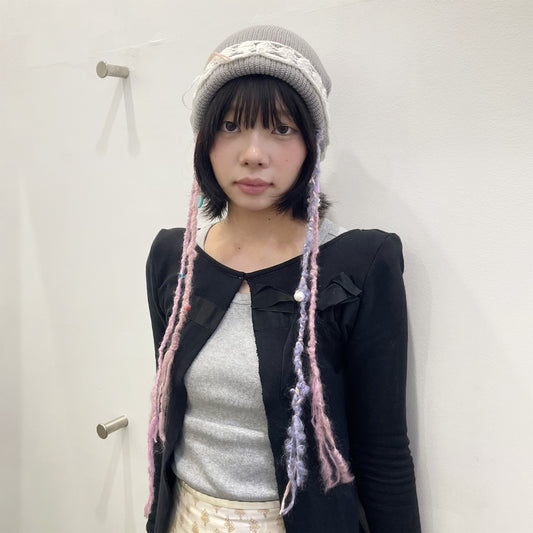 fairy beanie / Gray / フェアリーニットビーニー