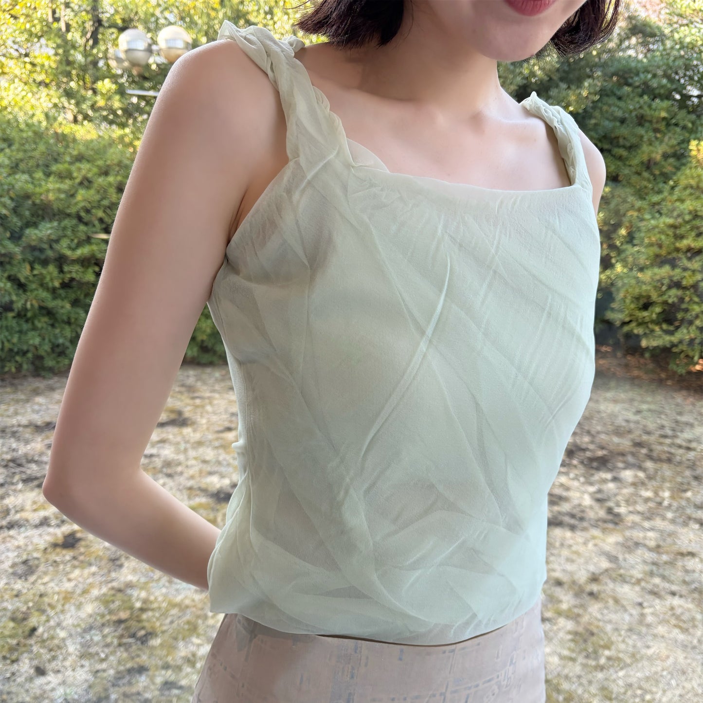tanktop / light green / タンクトップ