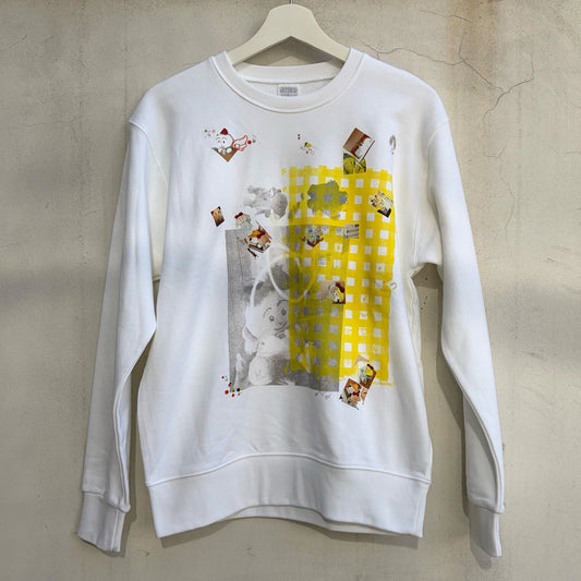 Who? Sweat / White / プリントスウェット
