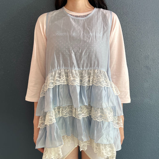 Odelia flapper dress / Powder blue / ベビードールドレス