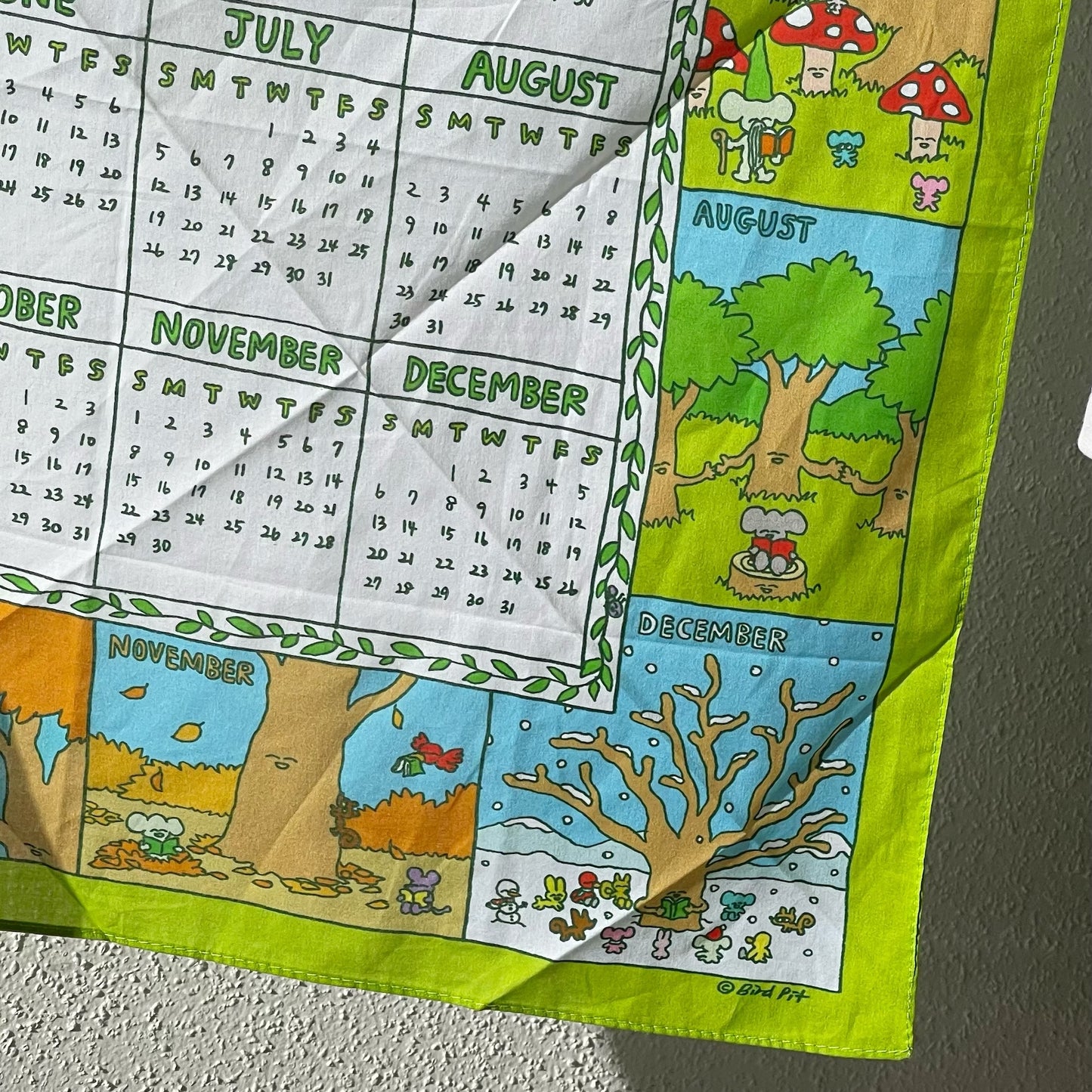 【Bird Pit】Enchanted Forest 2026 Calendar Scarf/Headband / カレンダースカーフ