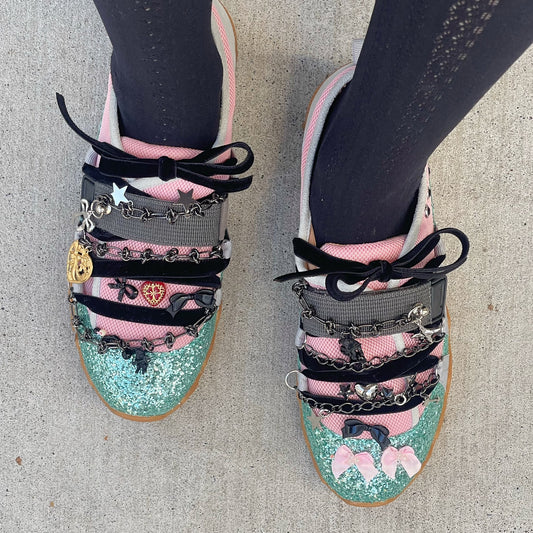 【貴和製作所xyushokobayashi】kiwa special sneaker DREAM / Pink Skyblue / 24cm