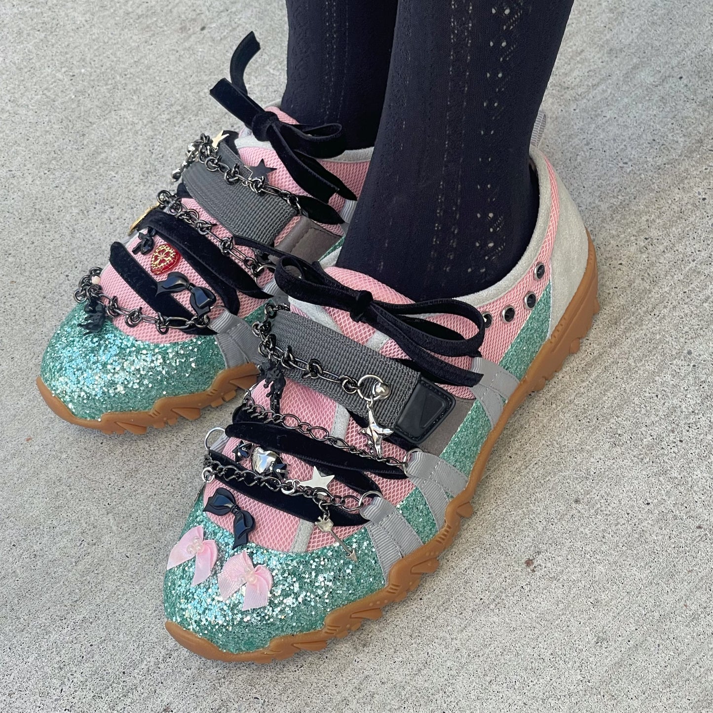 【貴和製作所xyushokobayashi】kiwa special sneaker DREAM / Pink Skyblue / 24cm