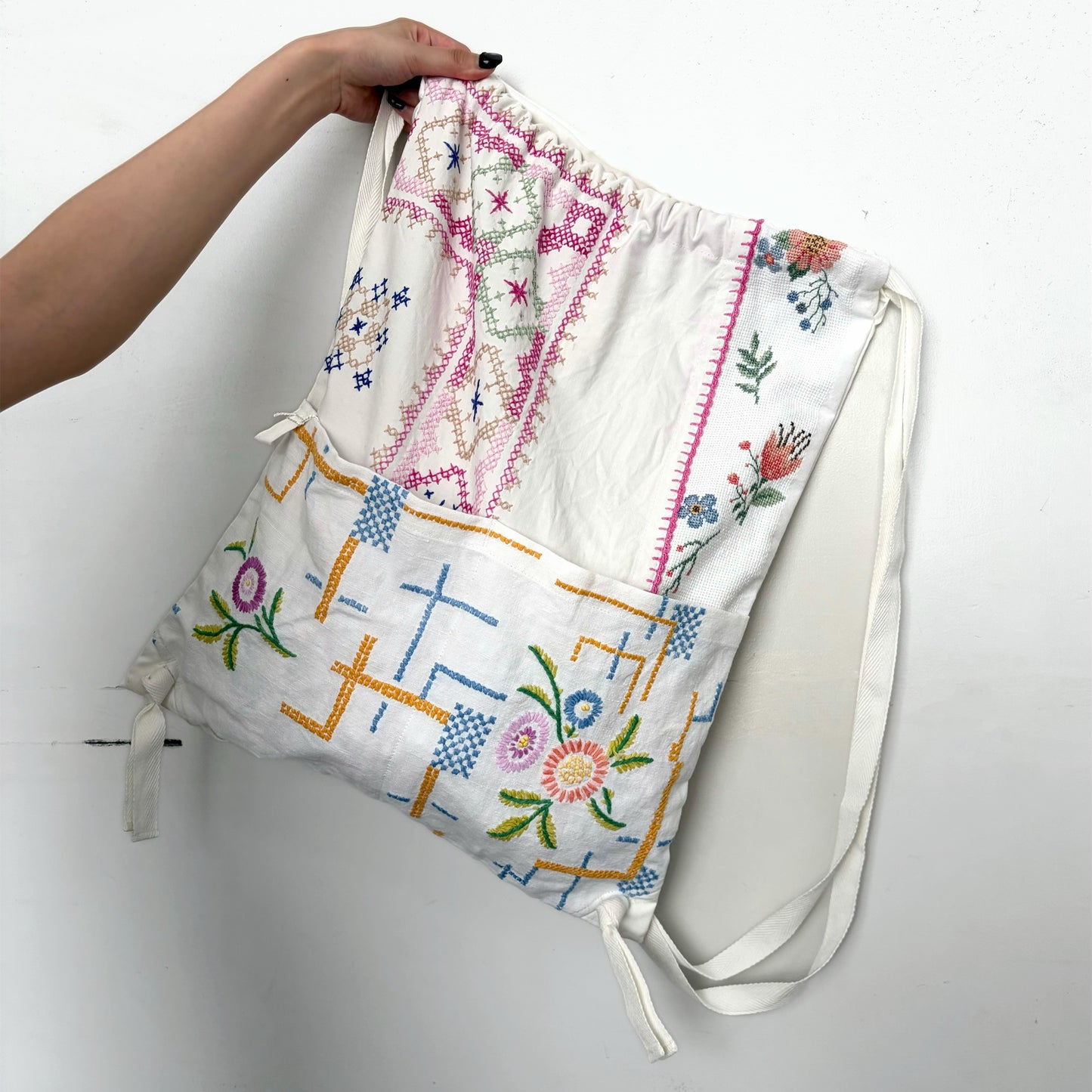 TABLECLOTH drawstring backpack / テーブルクロスバックパック