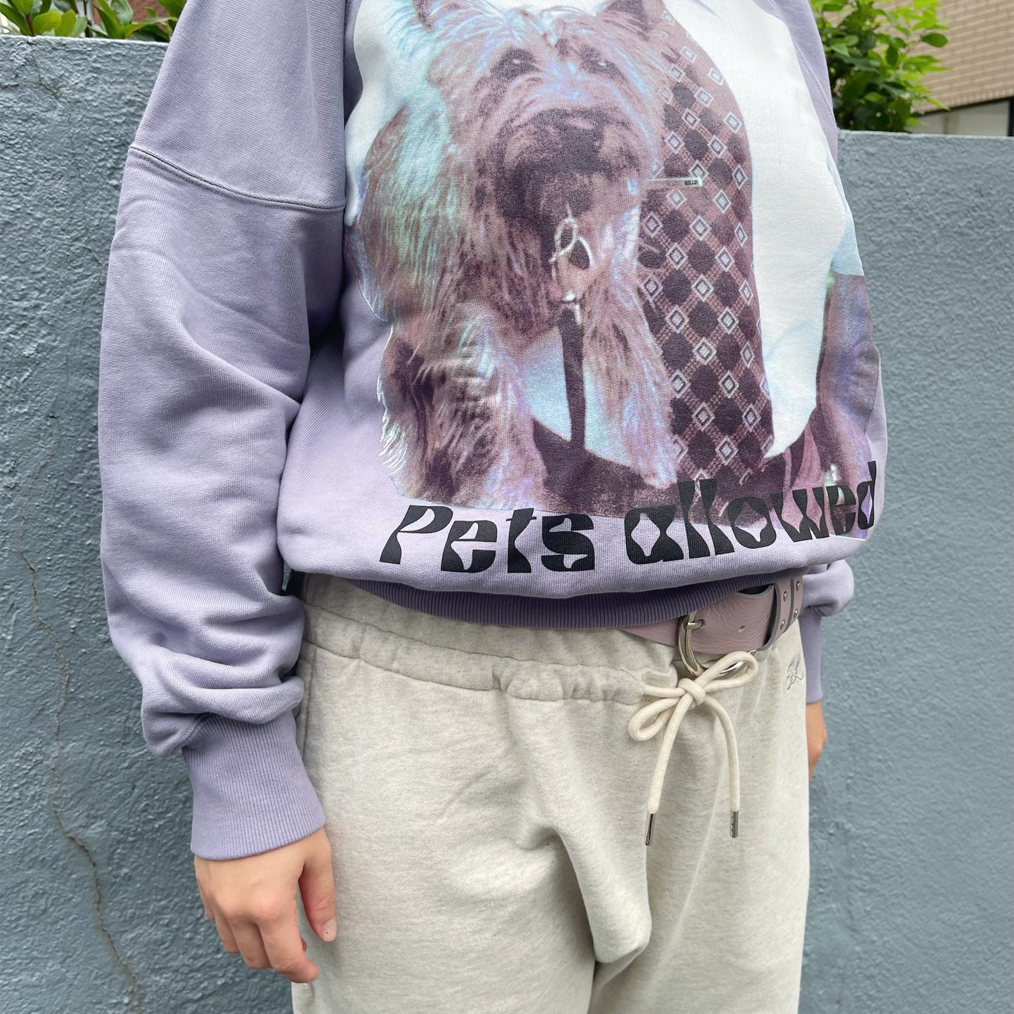 Uncle&Dog crack trainer / DUST PURPLE / プリントトレーナー