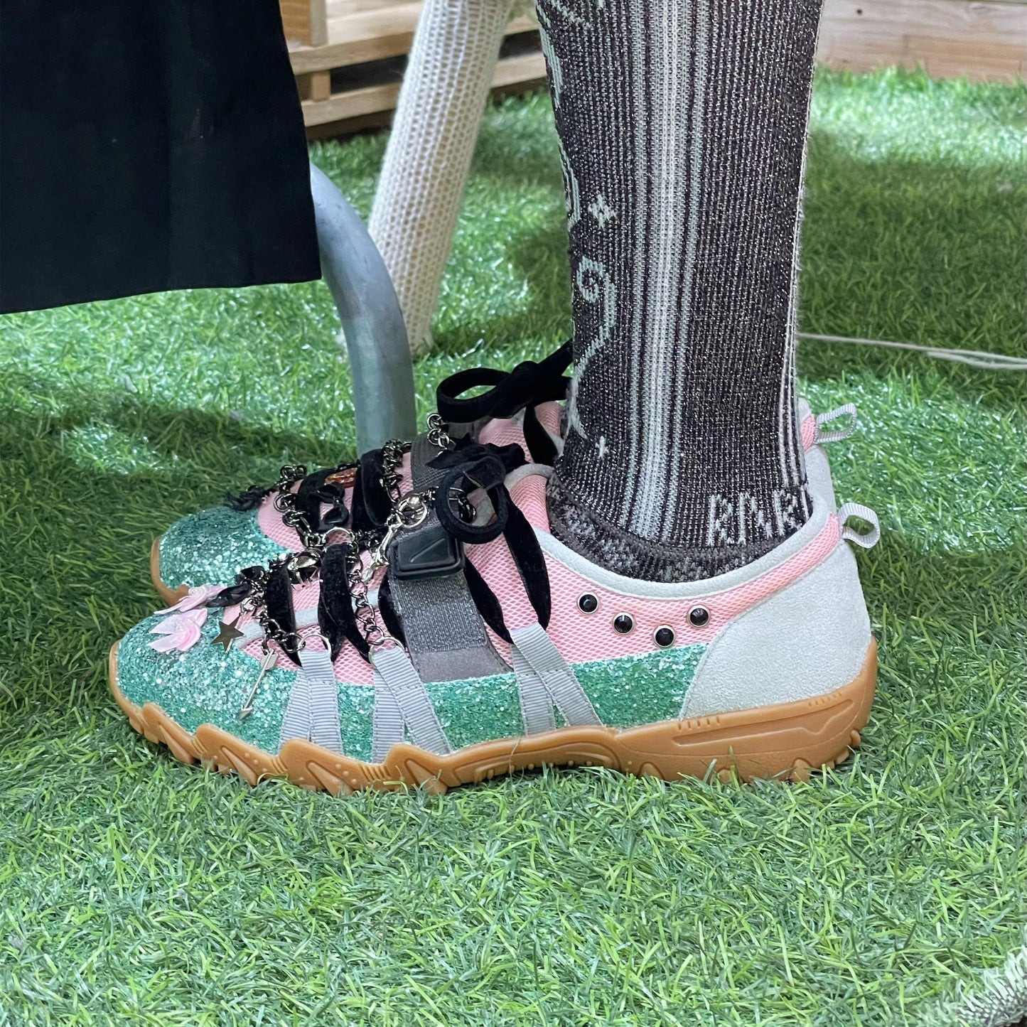 【貴和製作所xyushokobayashi】kiwa special sneaker DREAM / Pink Skyblue / 24cm