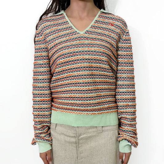 SKIPPER KNIT REGULAR / MINT / マルチカラーニット