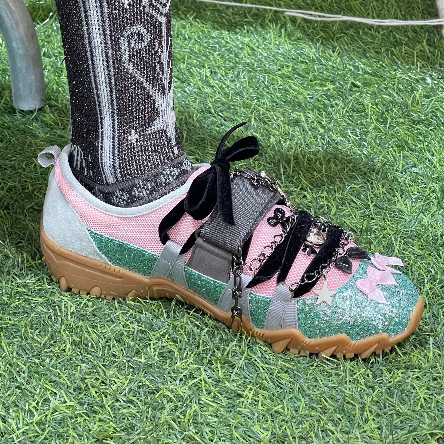 【貴和製作所xyushokobayashi】kiwa special sneaker DREAM / Pink Skyblue / 24cm