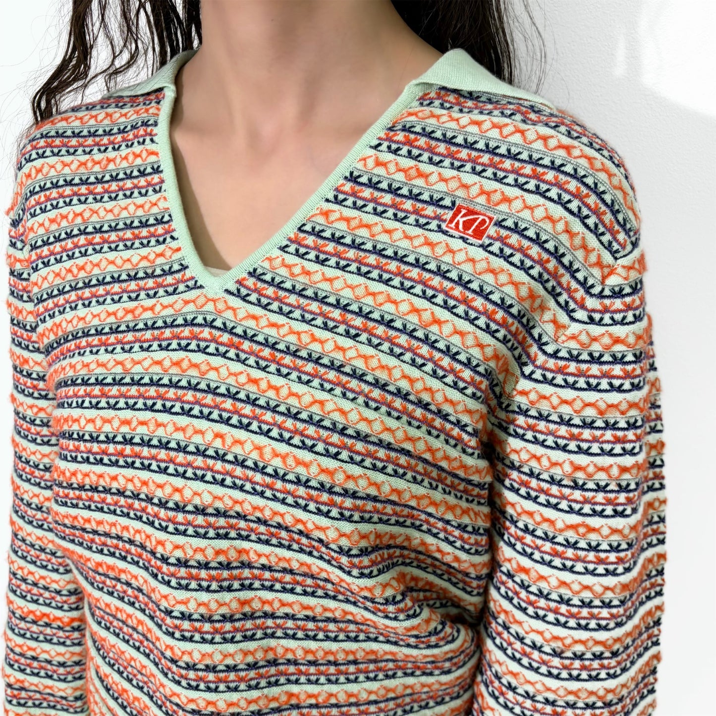 SKIPPER KNIT REGULAR / MINT / マルチカラーニット