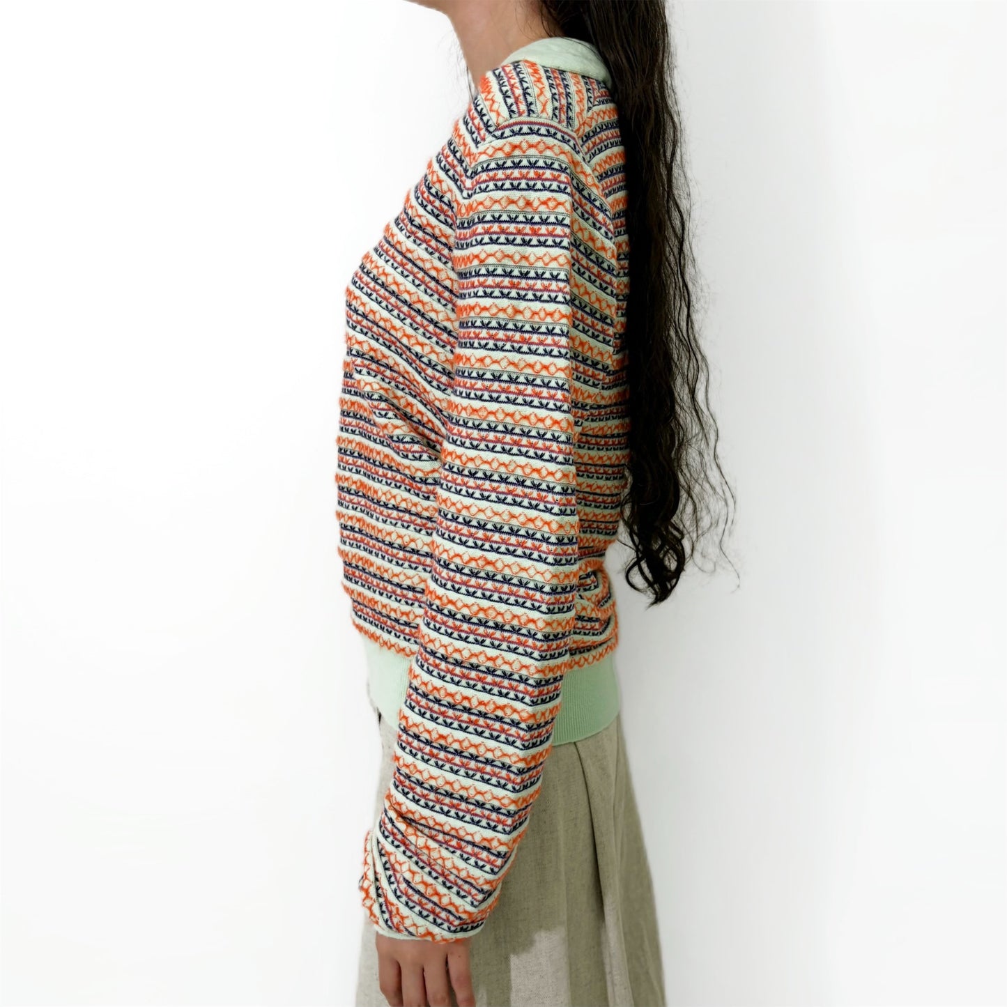 SKIPPER KNIT REGULAR / MINT / マルチカラーニット