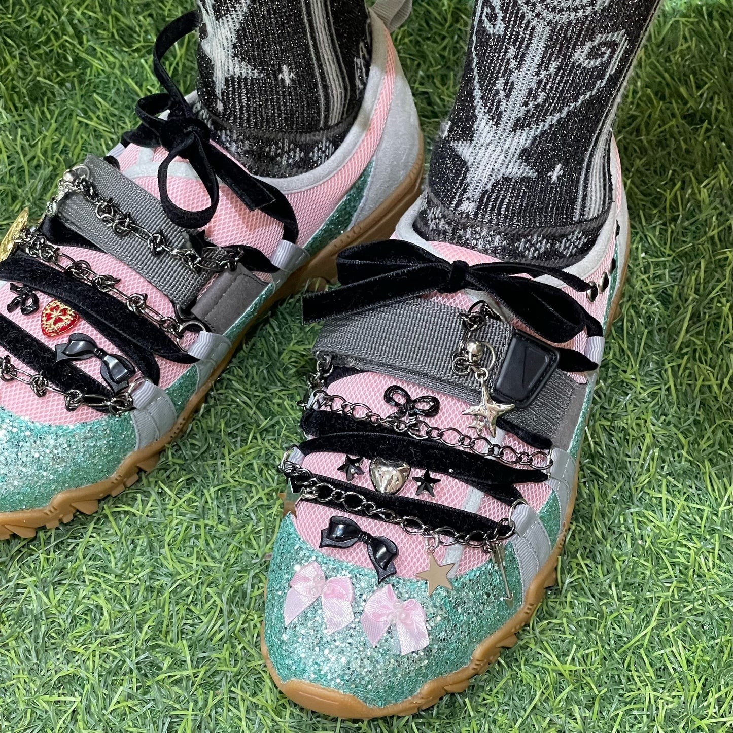 【貴和製作所xyushokobayashi】kiwa special sneaker DREAM / Pink Skyblue / 24cm