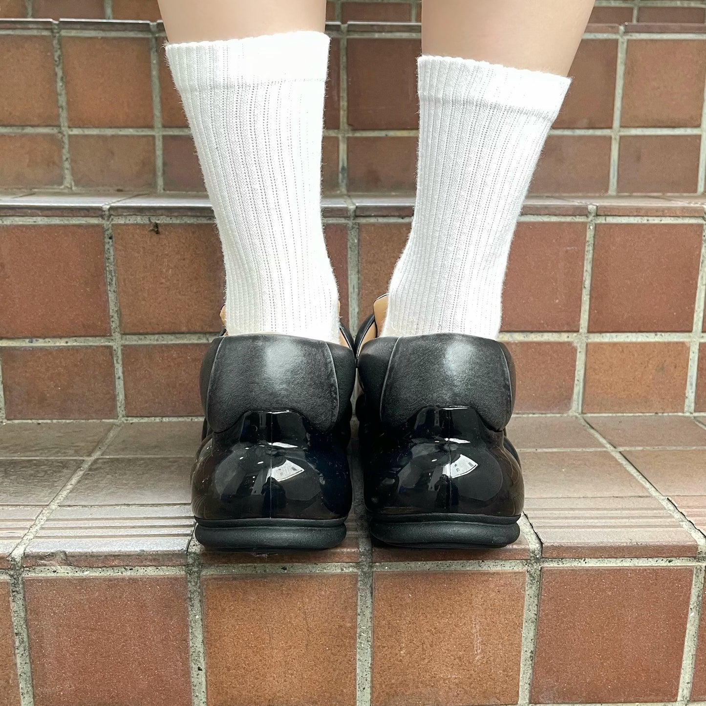 NEW JEWELRY PUFF LOAFER / BLACK / パフローファー