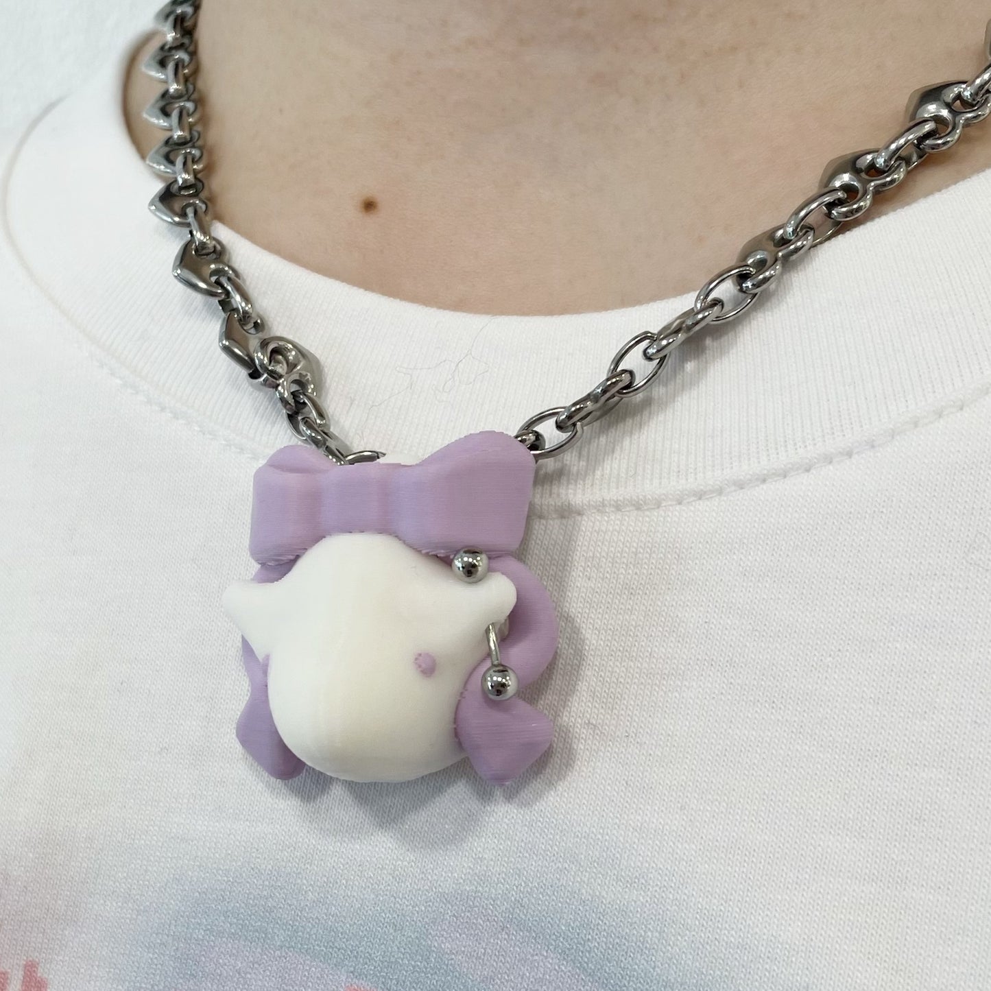 SHEEP LIMITED】SHEEP CUSTOM NECKLACE / Matte White + Matte Baby
