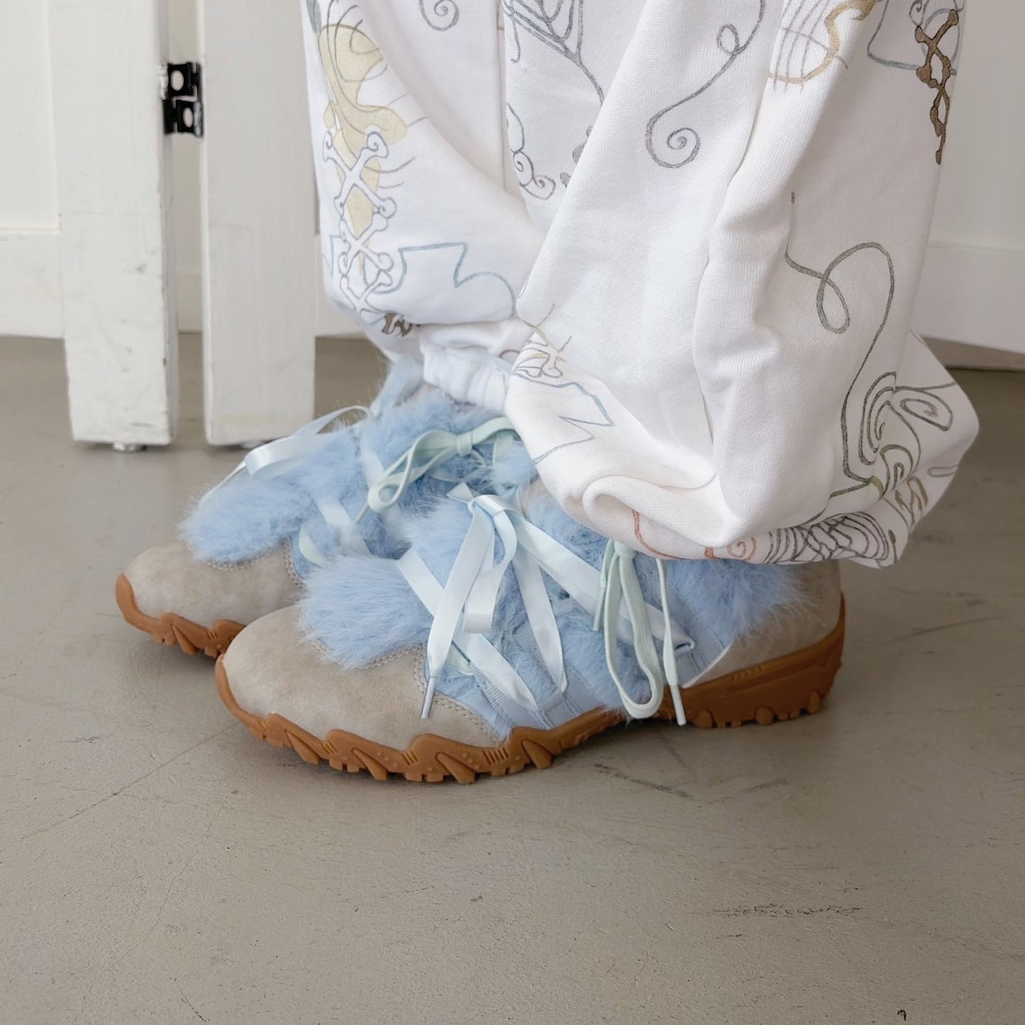 Double bow / Monster blue / yushokobayashiスニーカー