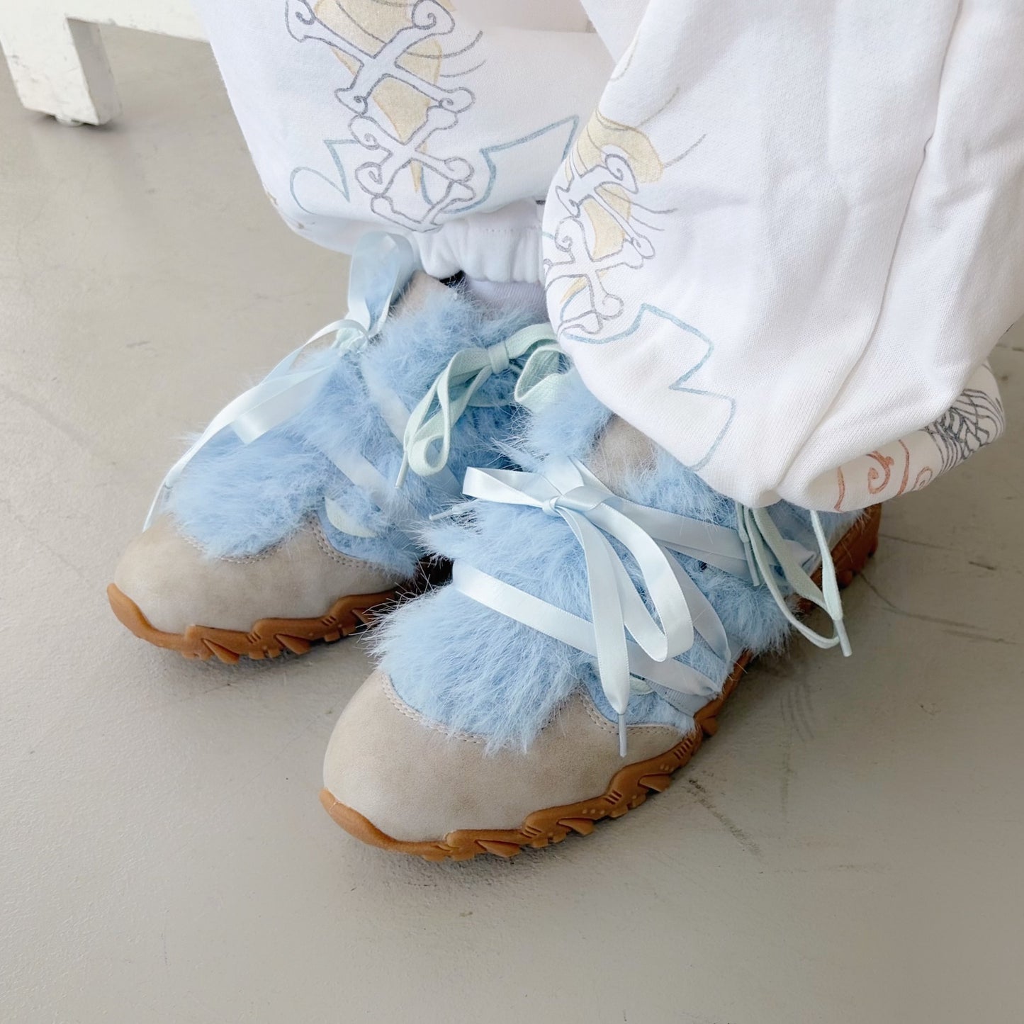Double bow / Monster blue / yushokobayashiスニーカー