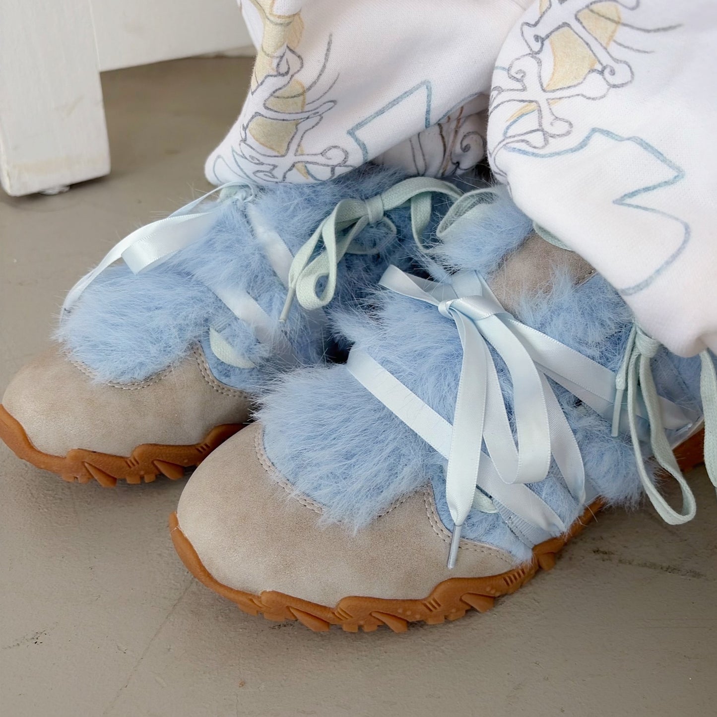 Double bow / Monster blue / yushokobayashiスニーカー