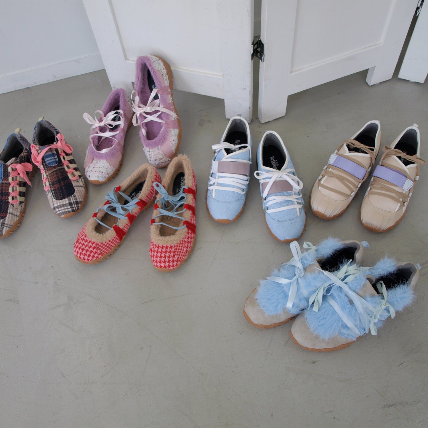 Double bow / Monster blue / yushokobayashiスニーカー