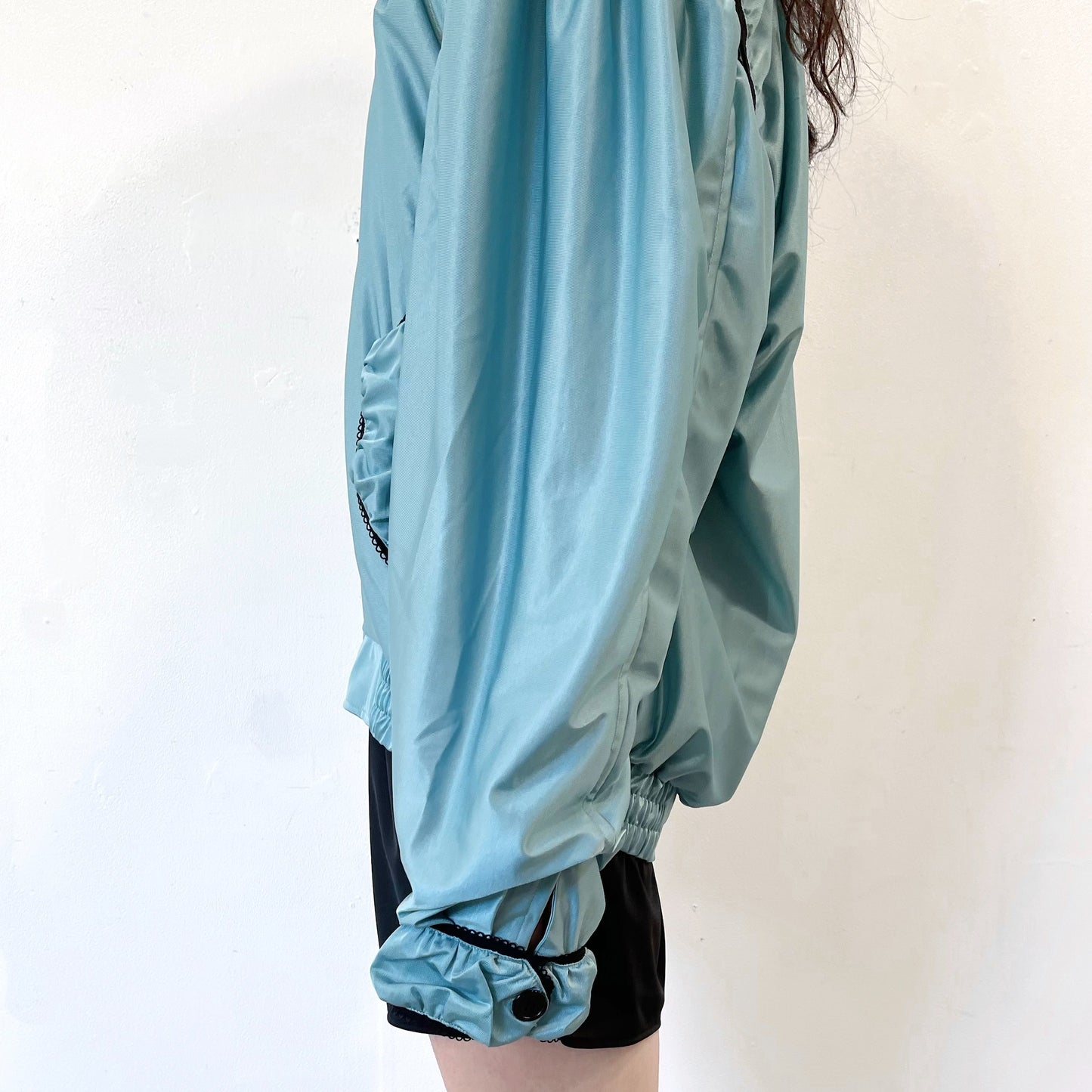 NICKERS BLOUSON / TURQUOISE / サテンブルゾンジャケット