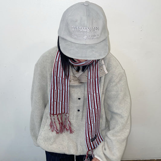 Graphic Suede Cap / Gray / グラフィックスエードキャップ