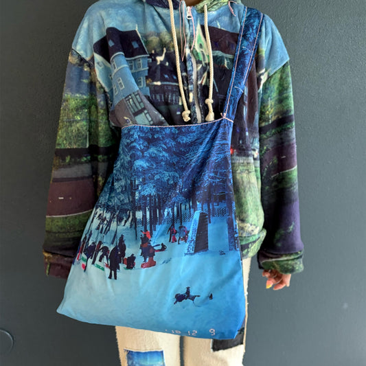 taffeta print shoulder bag / ski x house / タフタプリントショルダーバッグ