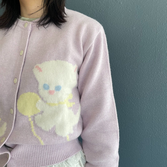 Cassie Cardigan / Lilac / ベイビーキャットカーディガン