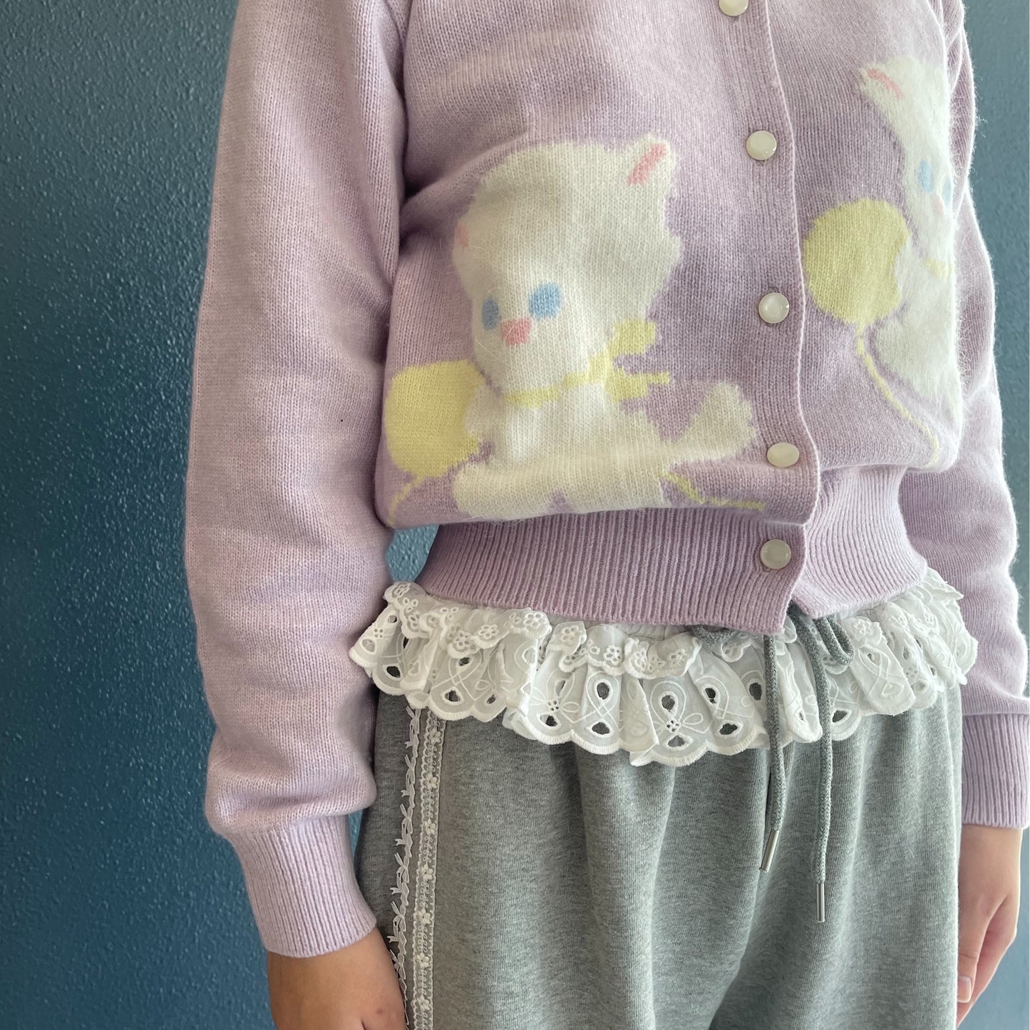 Cassie Cardigan / Lilac / ベイビーキャットカーディガン