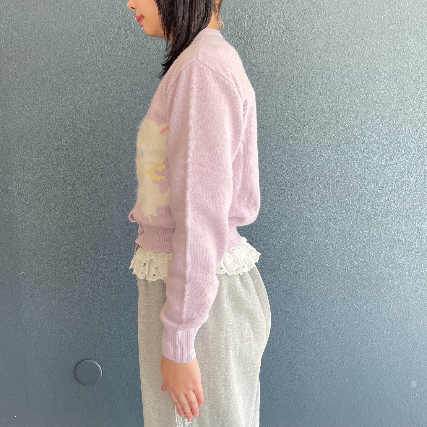 Cassie Cardigan / Lilac / ベイビーキャットカーディガン