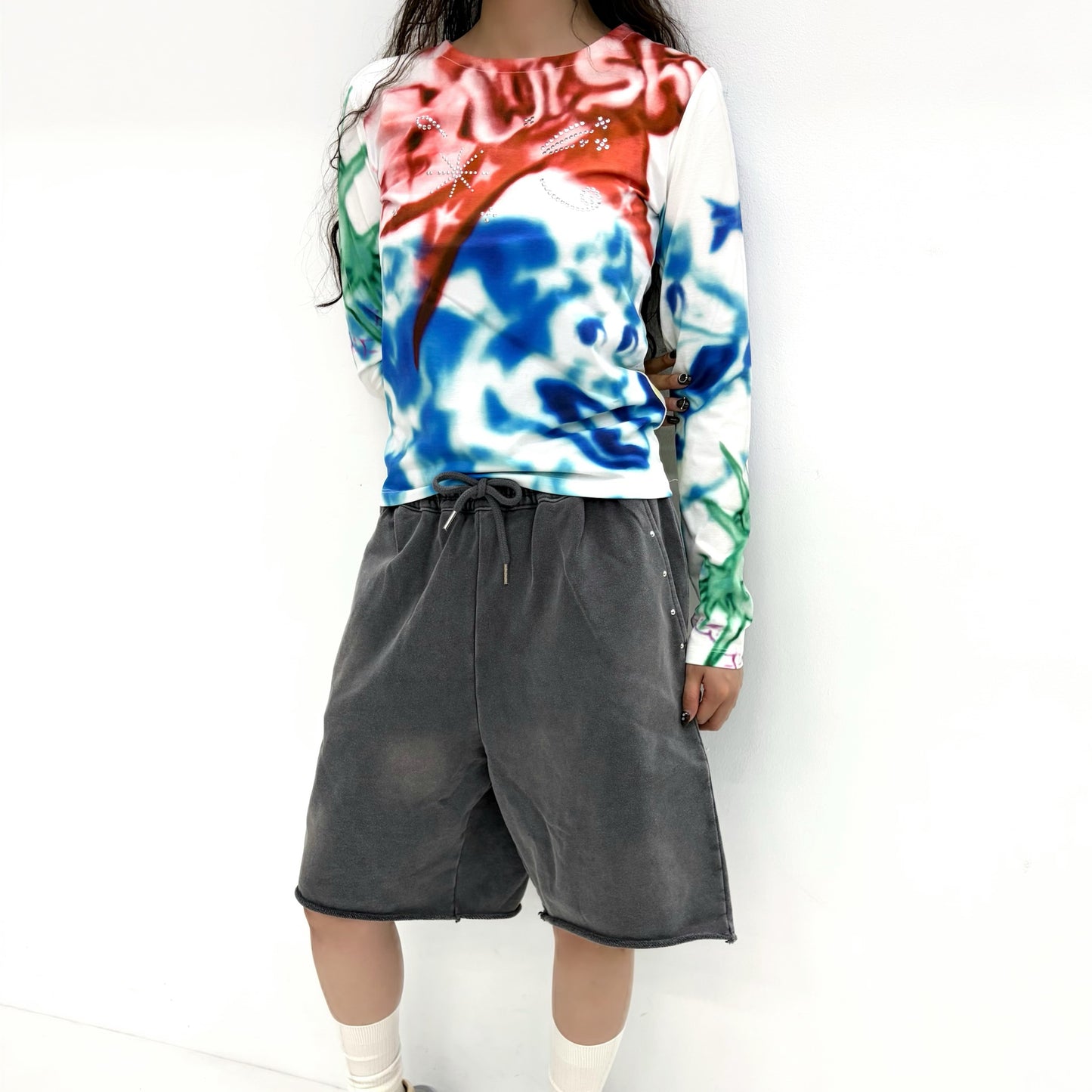 Spike Hotfix Top / White / グラフィックトップ