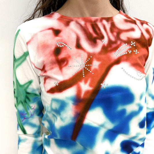 Spike Hotfix Top / White / グラフィックトップ