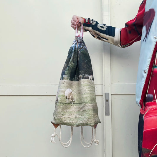 【SHEEP別注】print knapsack / SHEEP / タフタプリントナップサック
