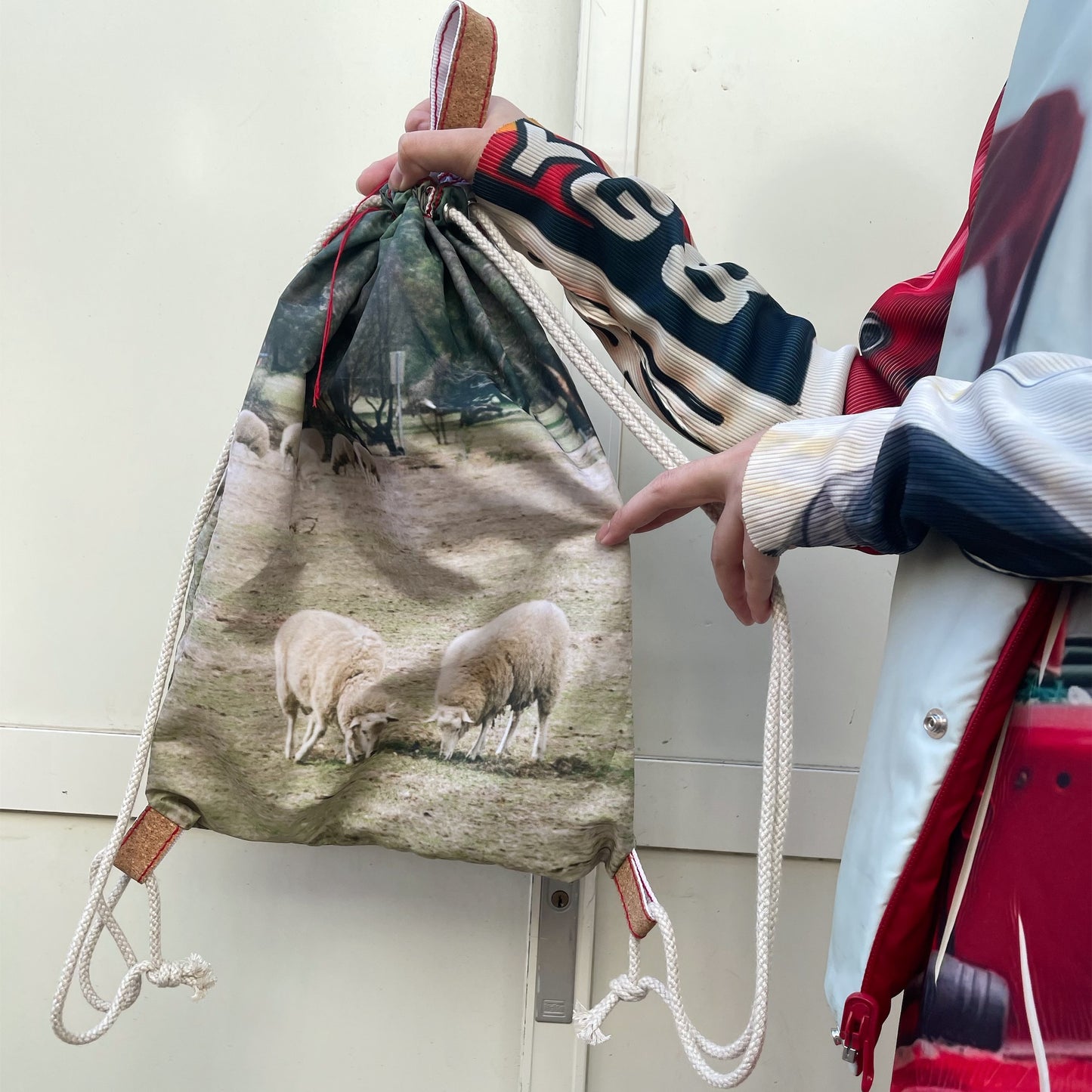 【SHEEP別注】print knapsack / SHEEP / タフタプリントナップサック