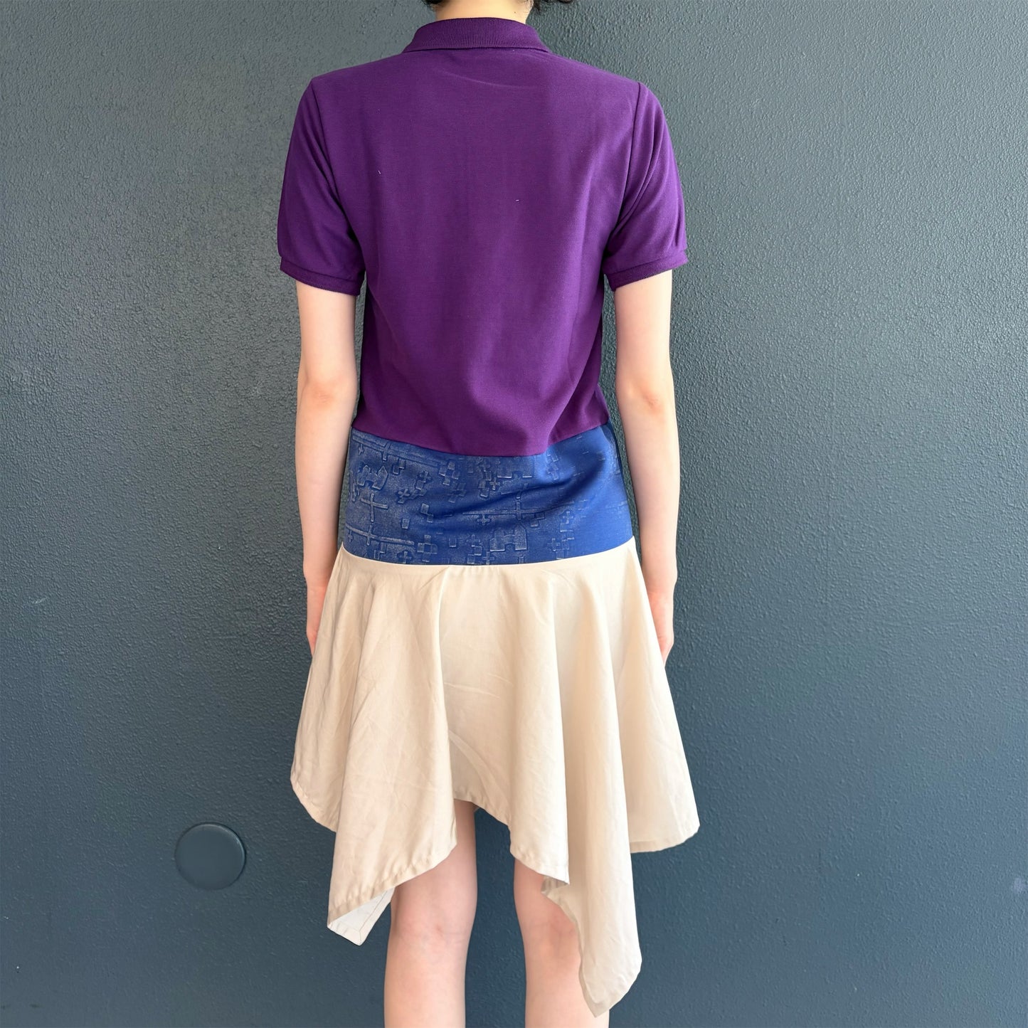 polo docking dress / purple / ポロドッキングドレス