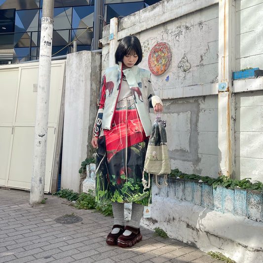 【SHEEP別注】print knapsack / SHEEP / タフタプリントナップサック