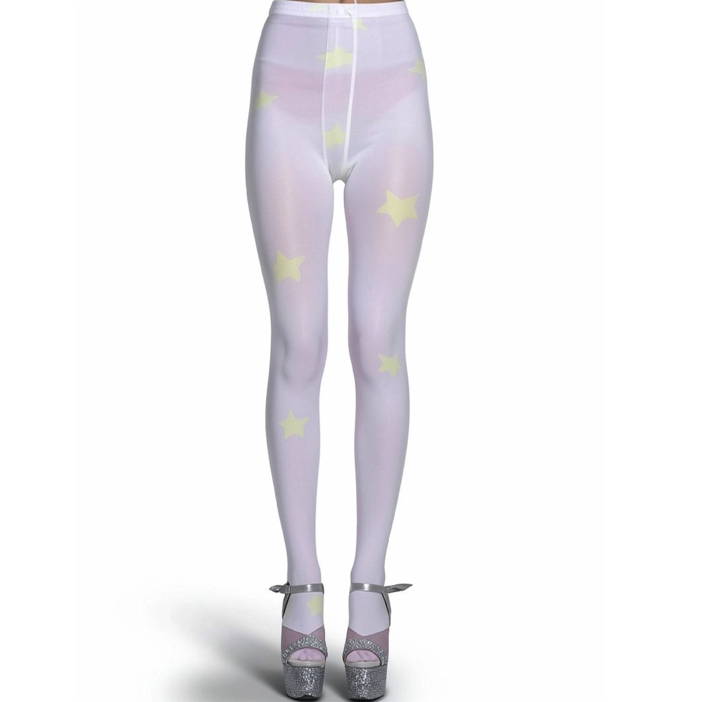 Lilac Tights / Purple / グラフィックプリントタイツ