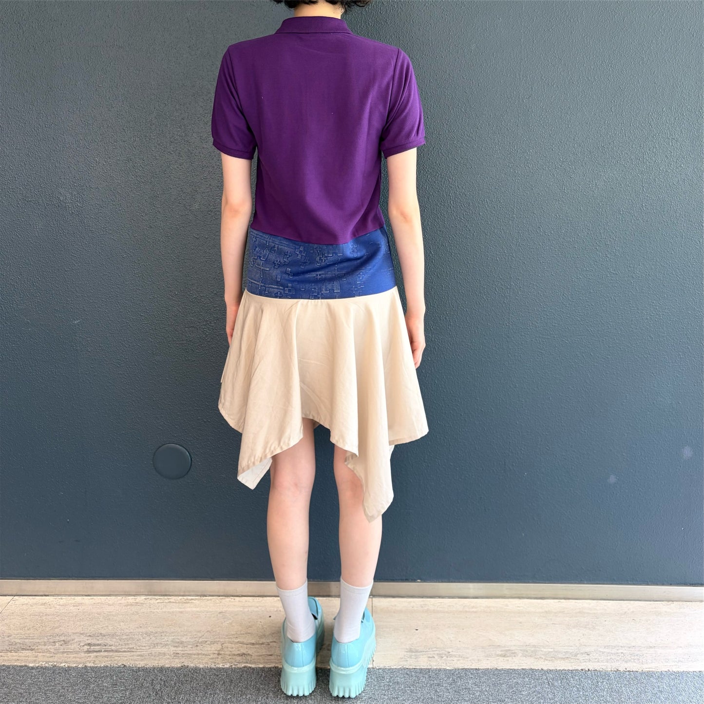 polo docking dress / purple / ポロドッキングドレス