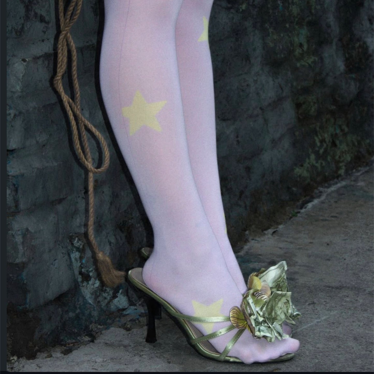 Lilac Tights / Purple / グラフィックプリントタイツ