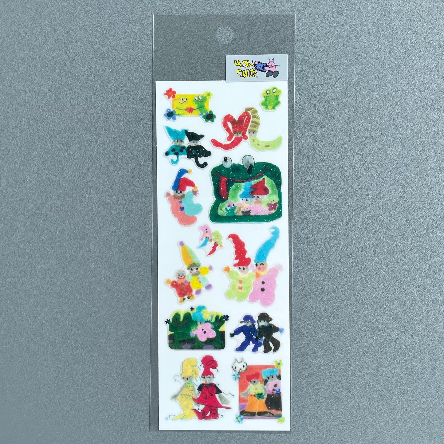 【uou_cute】Sticker clowns / ステッカー