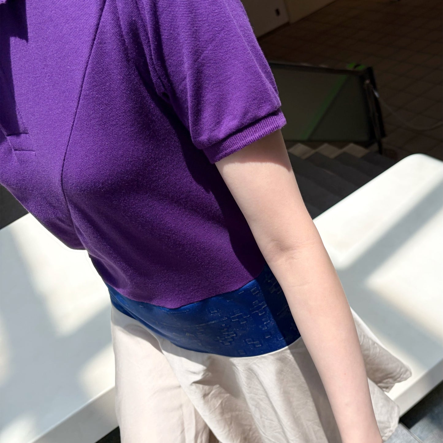 polo docking dress / purple / ポロドッキングドレス