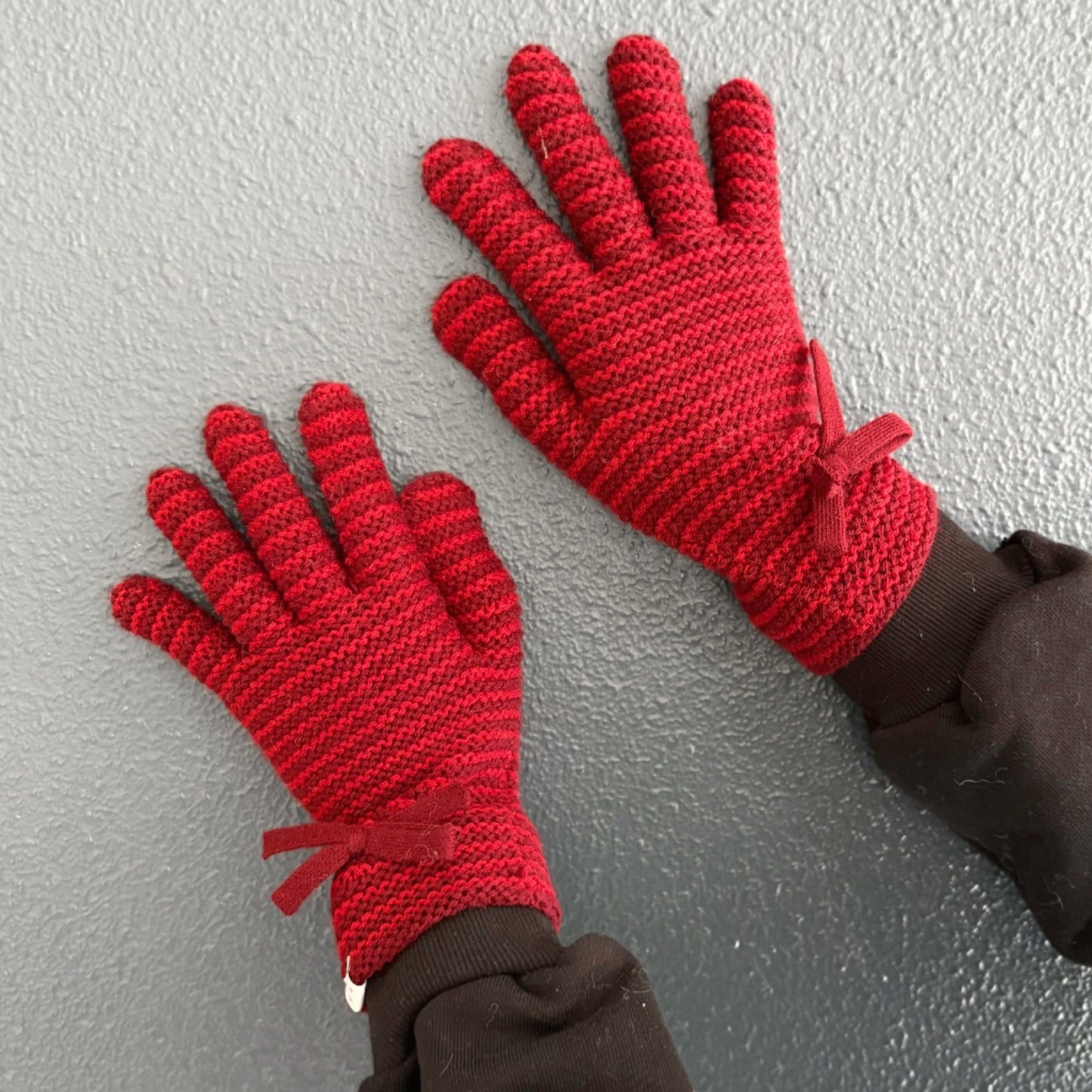 Touch Blended Bow Gloves / Red / ボウグローブ