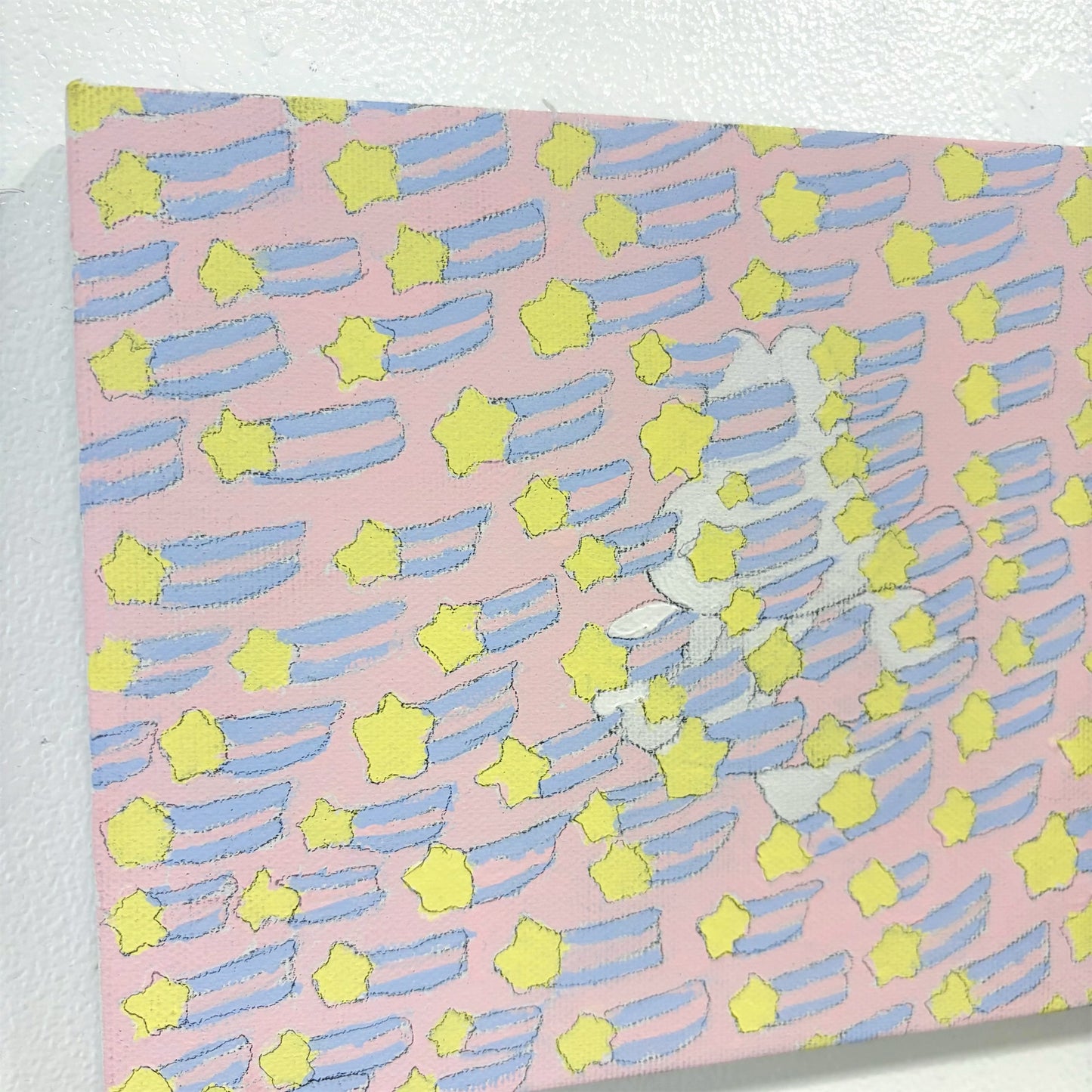 star rabbit painting / ペインティング