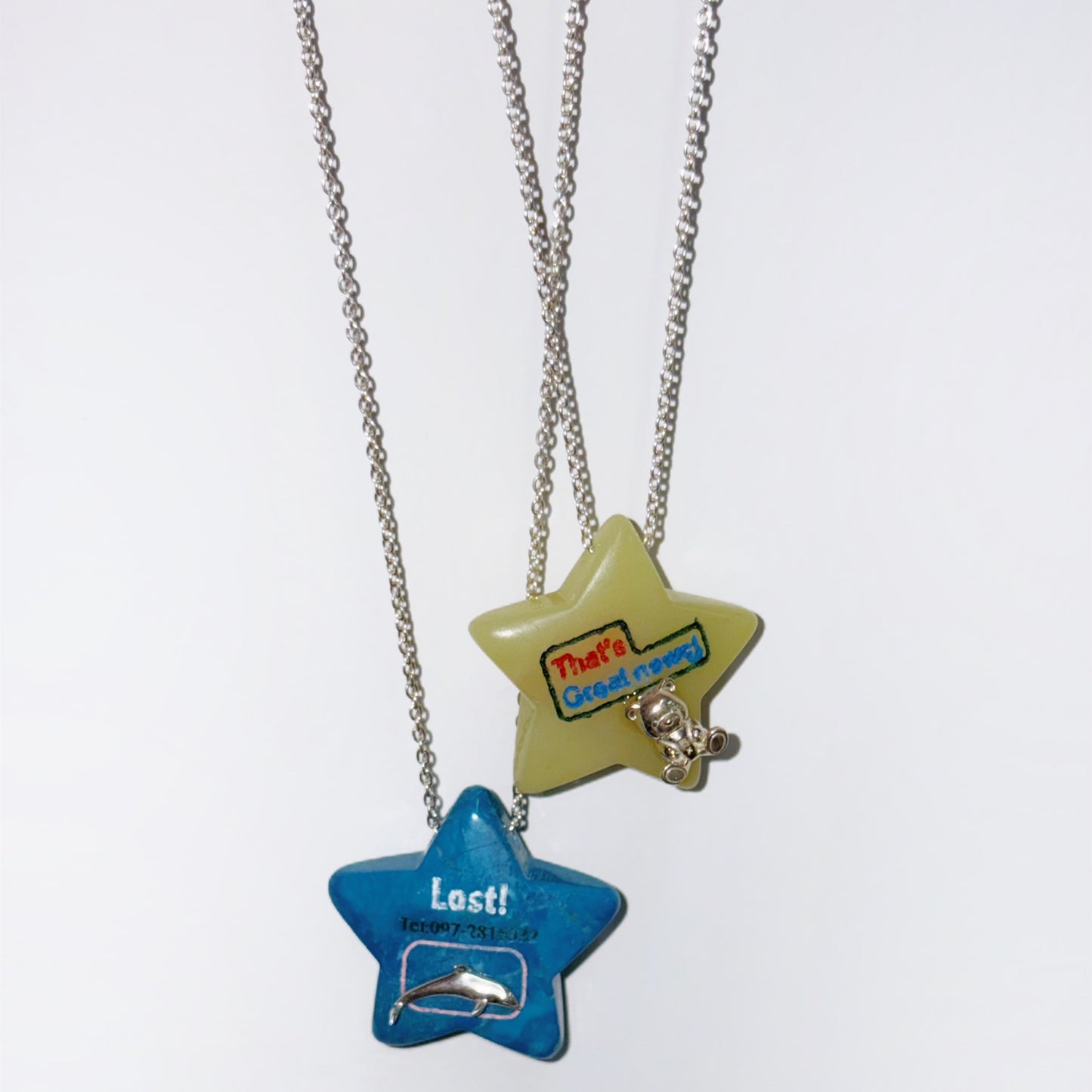 Stone Canvas - Star Necklace / Lemon Quartz&Good News Bear / スターストーンネックレス
