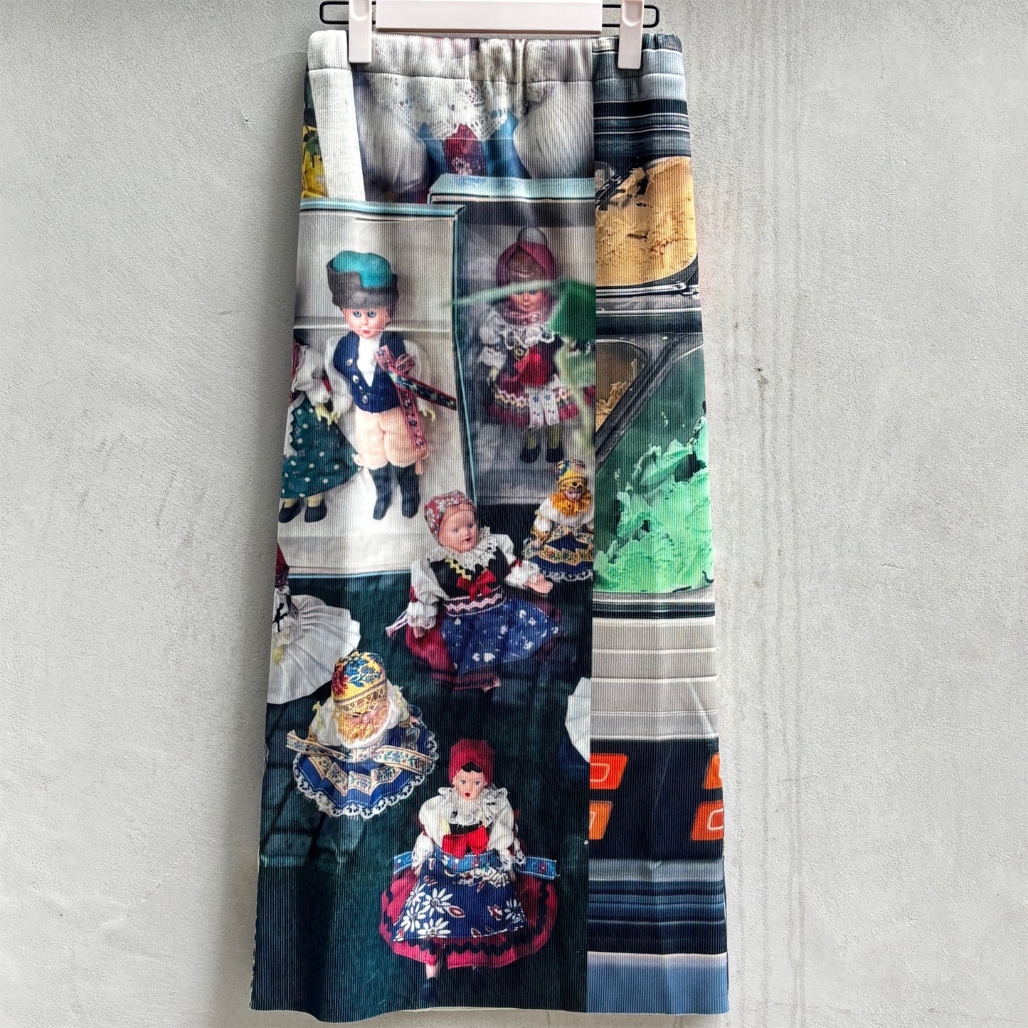 【SHEEP LIMITED】PRINT RIB SKIRT / LANDSCAPE / プリントリブスカート