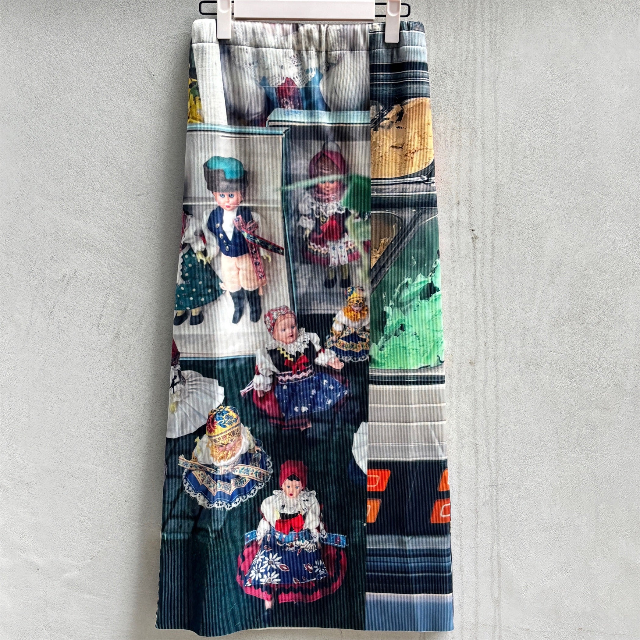 SHEEP LIMITED】PRINT RIB SKIRT / LANDSCAPE / プリントリブスカート