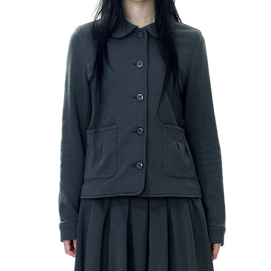 COZY SWEAT JACKET CHARCOAL