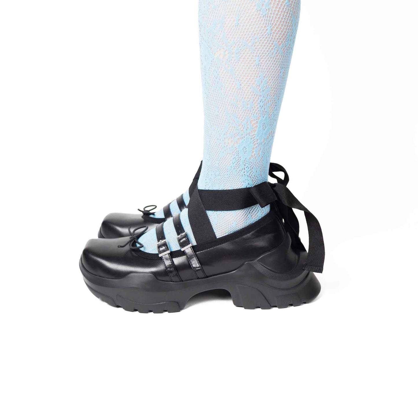 【AKIKOAOKI】Achilles Ballet / Black x Black / バレエシューズ